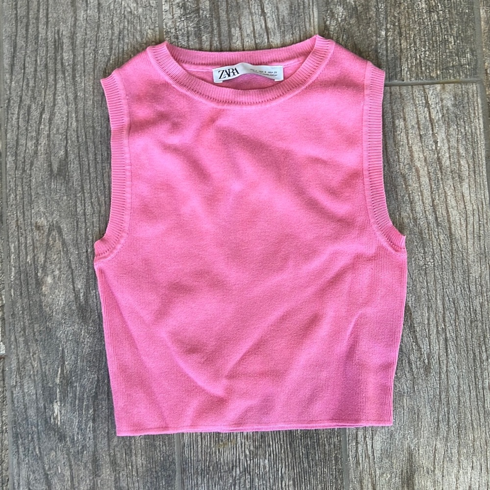 Zara Pink Crop Top